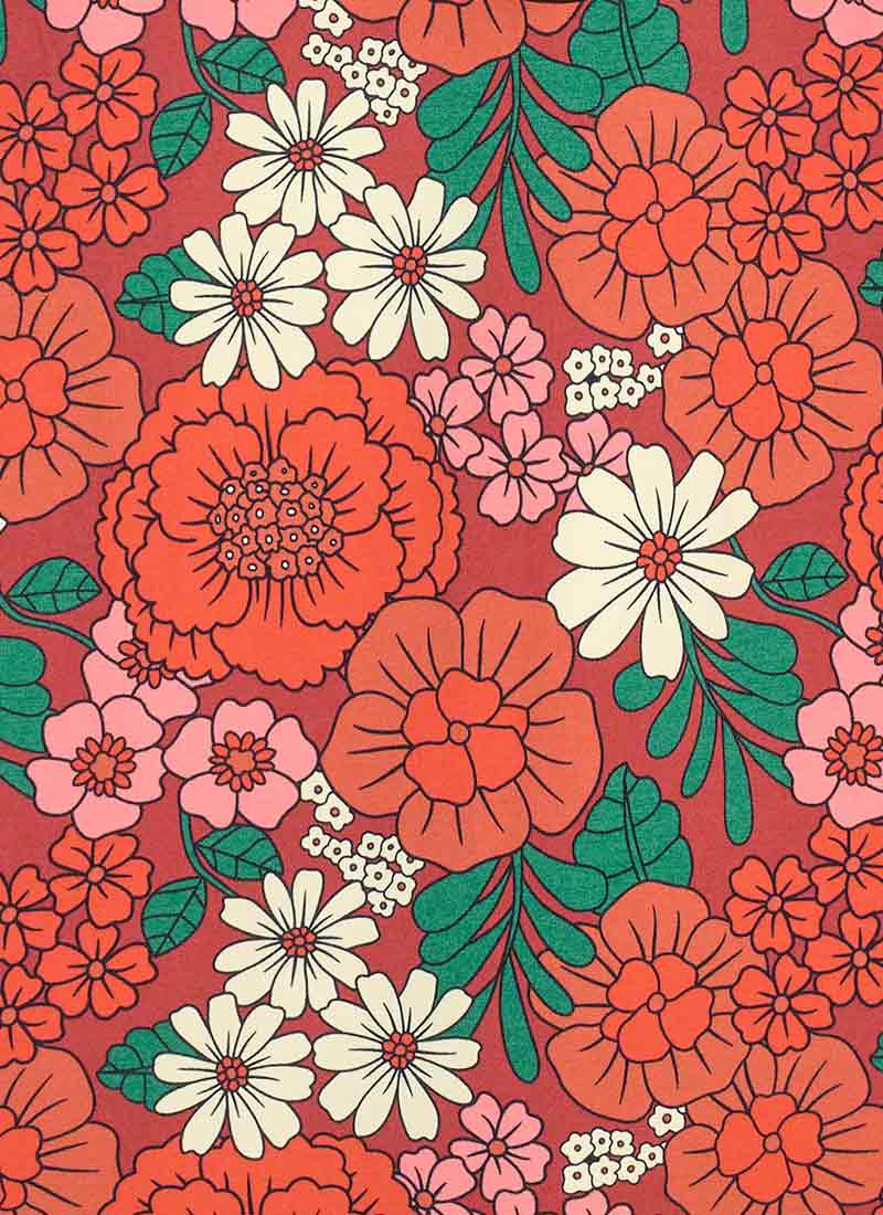 Pippa Vintage Floral Print High Waist Trousers