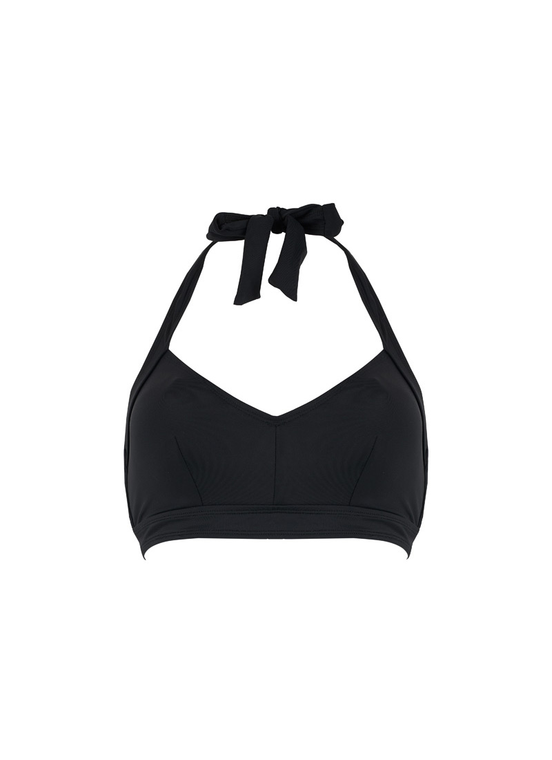 Tess Black Halter Neck Bikini Top - Extra Large (UK 20-22)