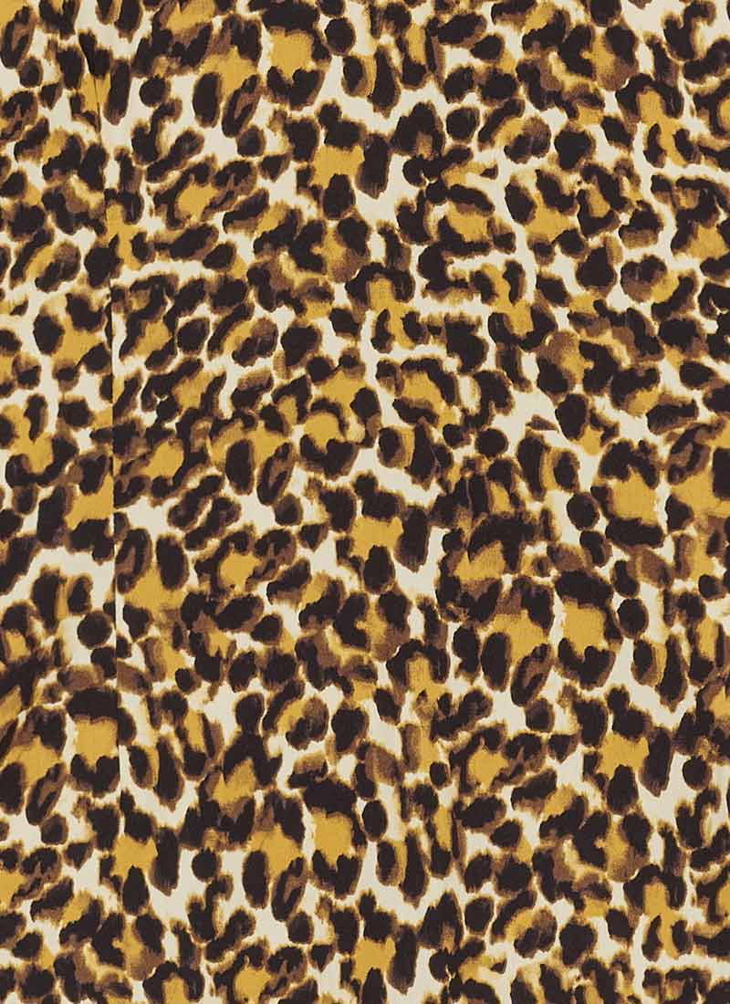 Velma Leopard Print Dagger Collar Blouse