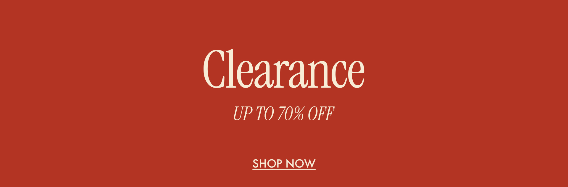 Shop Clearance!