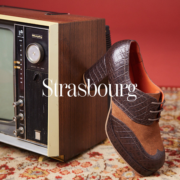 Strasbourg Leather Heeled Platform Brogues - Brown 