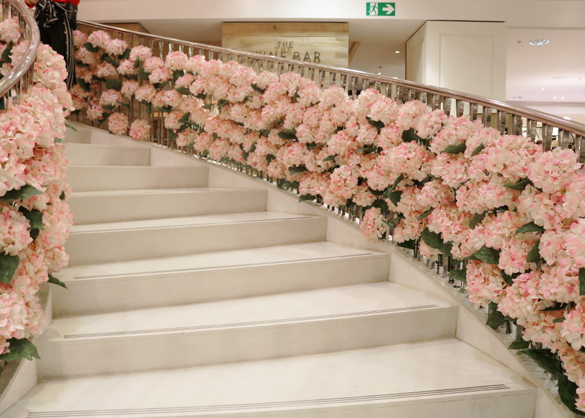 fortnum and mason floral staircase