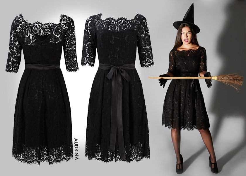 Halloween black audrina dress