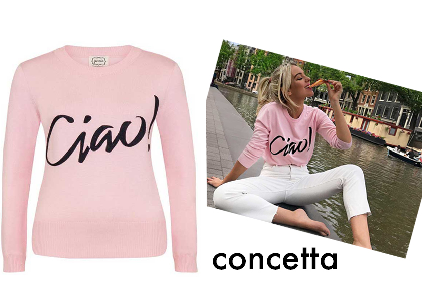 Blogger Elle Next Door wears Joanie's Concetta jumper