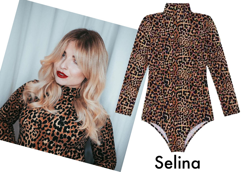 Helen Anderson blogger Style, wearing Joanie's Selina Leopard Bodysuit